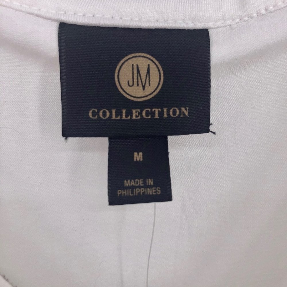 Jm Collection Silver Beaded Trim Tank Top - Picture 7 of 10